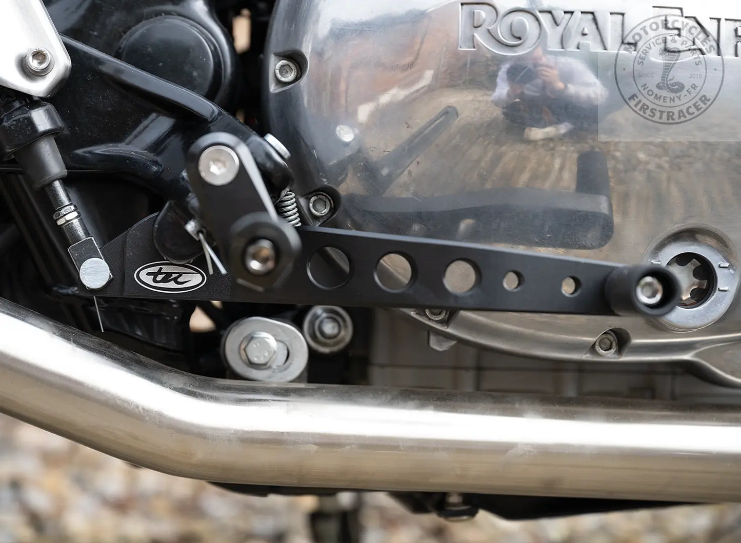 Pédale de Frein Réglable Aluminium ou Noir pour Royal Enfield 650 Interceptor Firstracer
