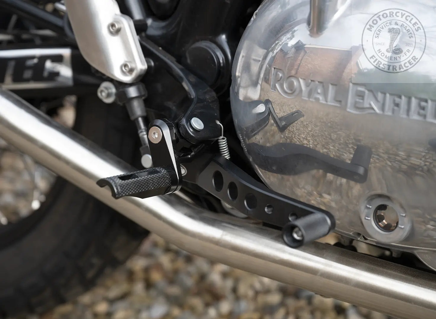 Pédale de Frein Réglable Aluminium ou Noir pour Royal Enfield 650 Interceptor Firstracer
