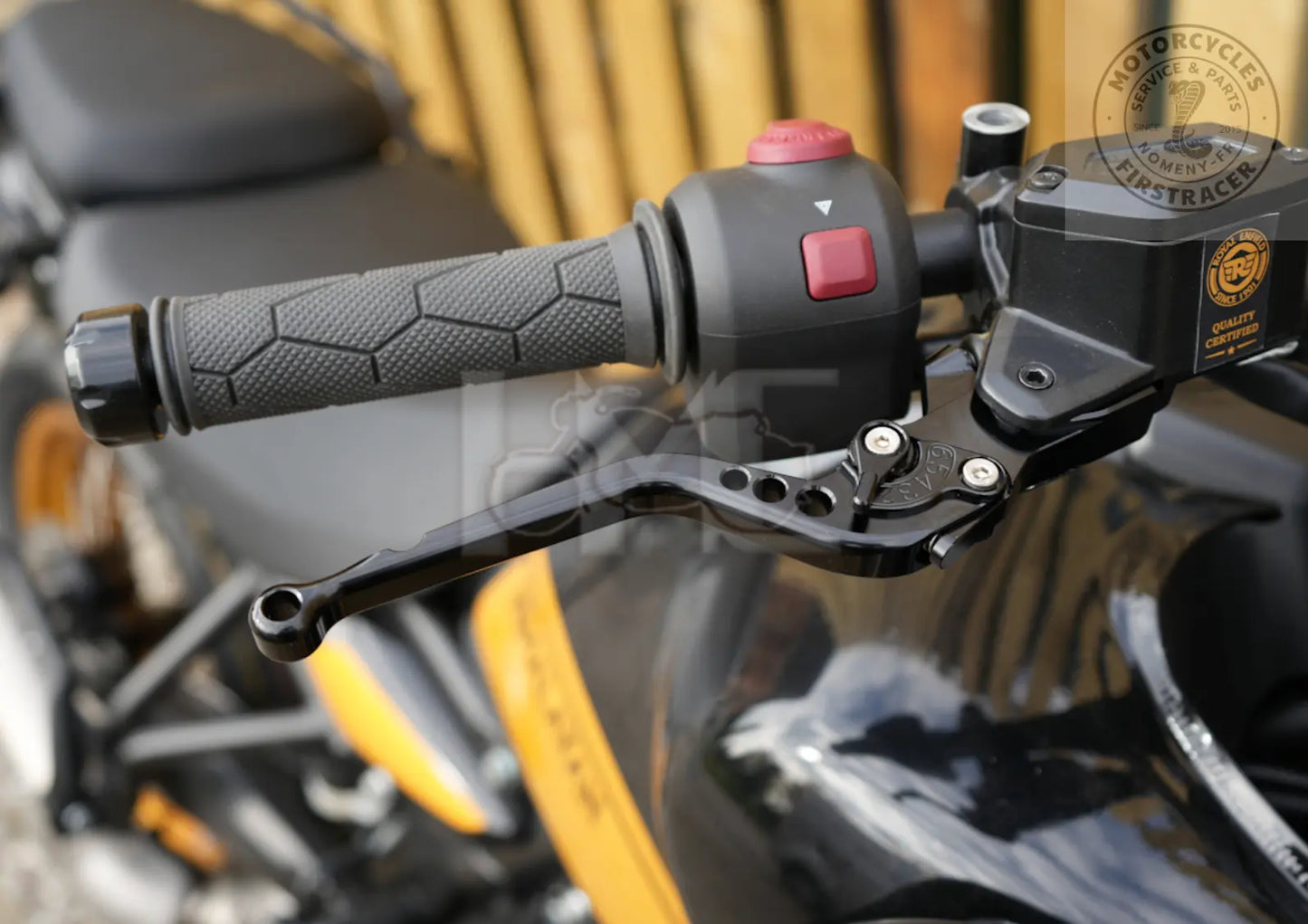Paire de Leviers Réglables Noir – Royal Enfield Himalayan 450 & Guerrilla 450 Firstracer