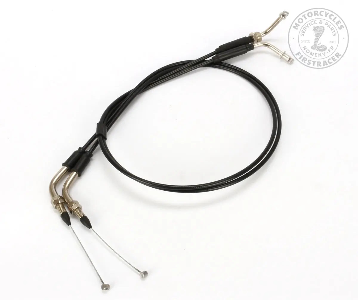 Paire de câbles de gaz longs pour Royal Enfield Interceptor 650 et Continental GT 650 (+12 cm) Firstracer