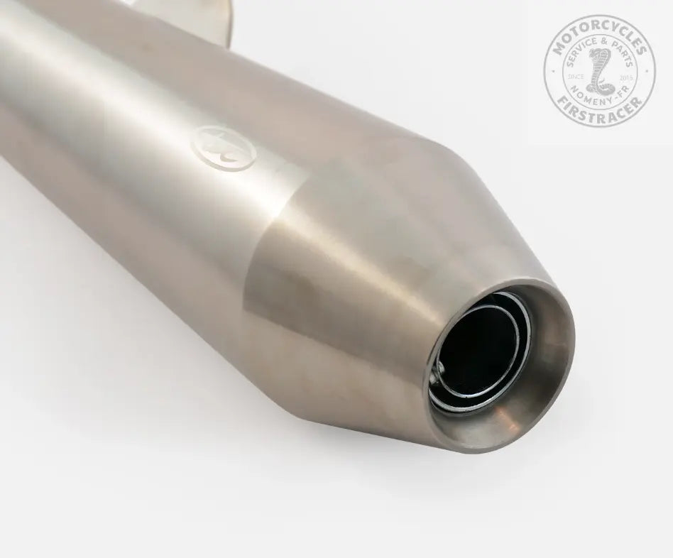 Paire de silencieux "Cannon" en acier inoxydable Royal Enfield twins 650 Firstracer