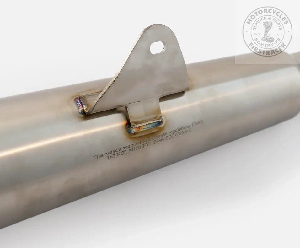 Paire de silencieux "Cannon" en acier inoxydable Royal Enfield twins 650 Firstracer