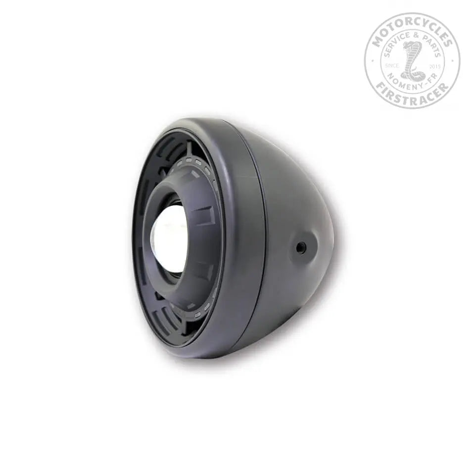 Phare à LED Shin Yo Cyclops noir mat 190mm pour Interceptor / 650 Continental GT Firstracer