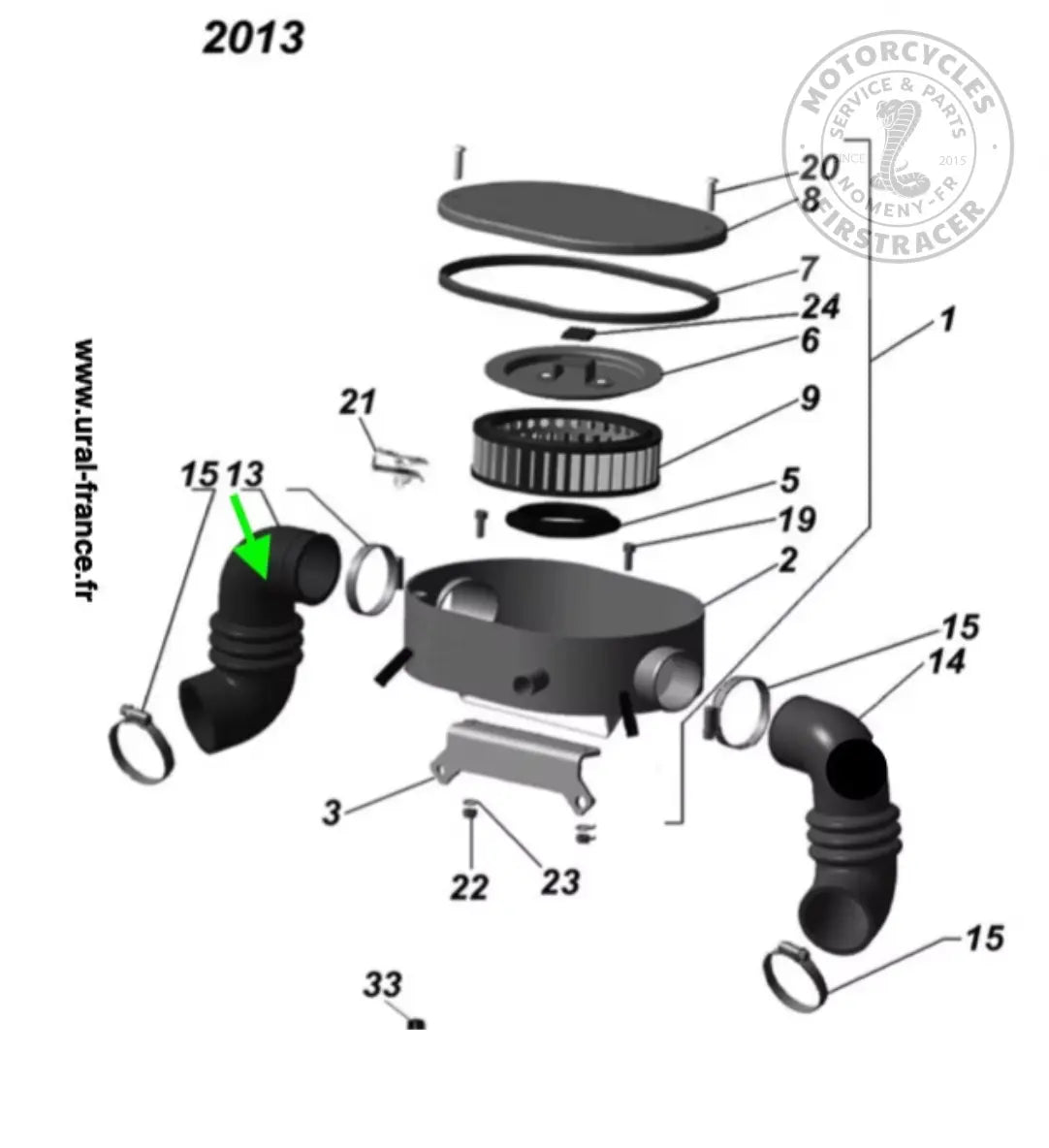Pipe de Carburateur côté Gauche KEIHIN CVK 32 Firstracer
