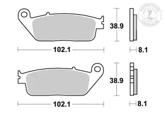Plaquettes de freins AVANT AP RACING METAL FRITE TRIUMPH BONNEVILLE T100 et T120 à partir de 2016 Firstracer