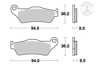 Plaquettes de freins avant ROYAL ENFIELD AP RACING STANDARD ORGANIQUE Firstracer