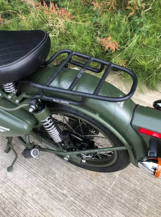 Porte bagage noir Royal Enfield 500 Classic monoplace Firstracer