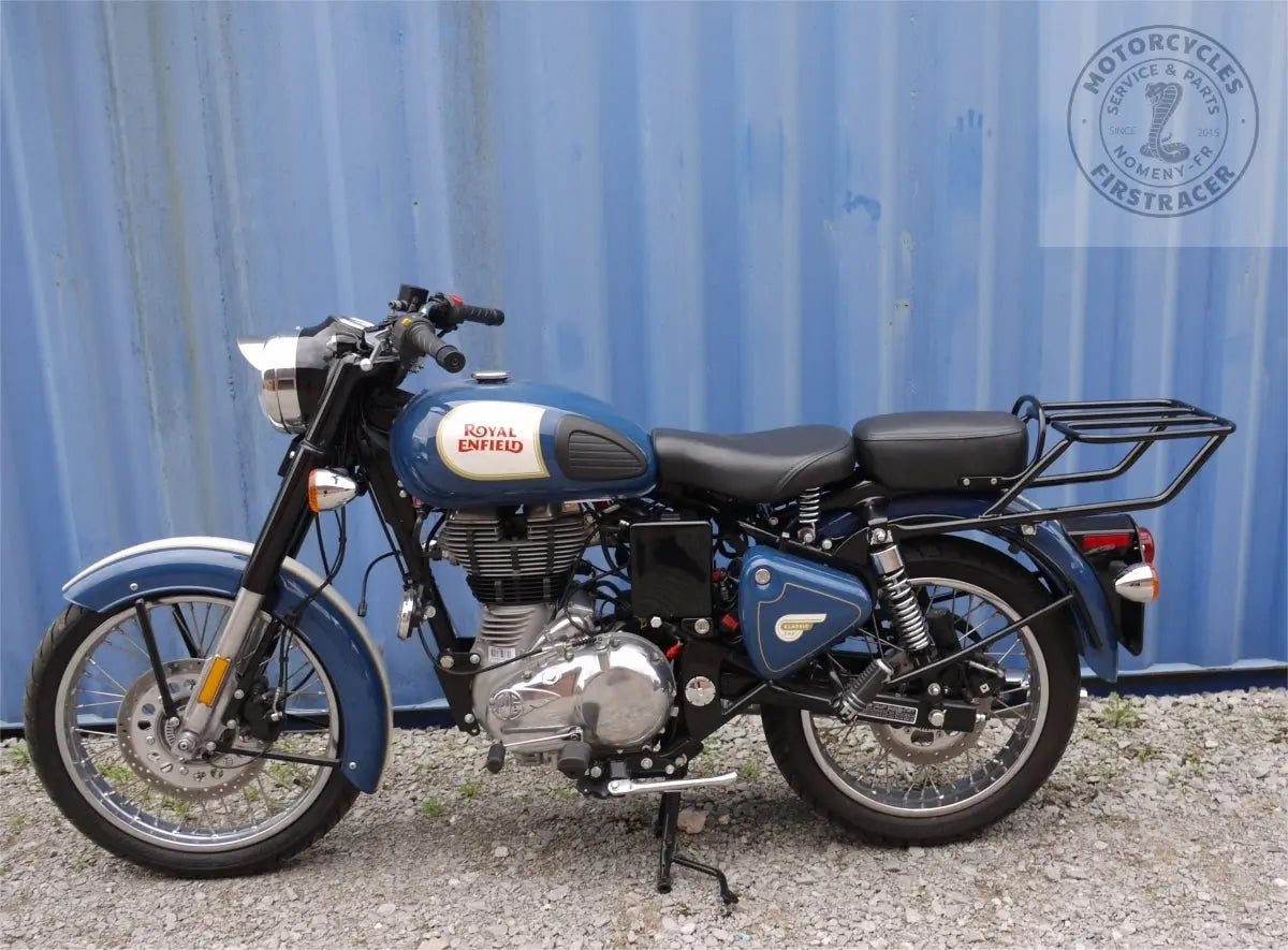 Porte bagage noir pour Royal Enfield 500 Classic Firstracer