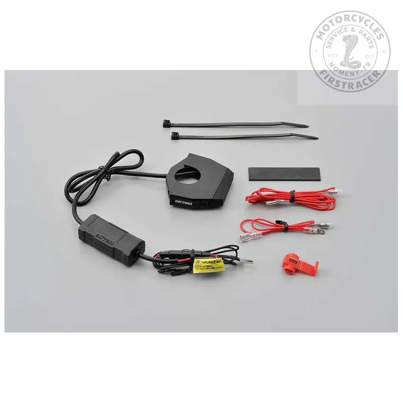 Prise Slim double USB double pour guidon moto Firstracer