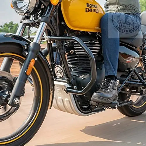 Protection Moteur Octogone Noir ou Chrome pour Royal Enfield Meteor 350 / Classic 350 Firstracer