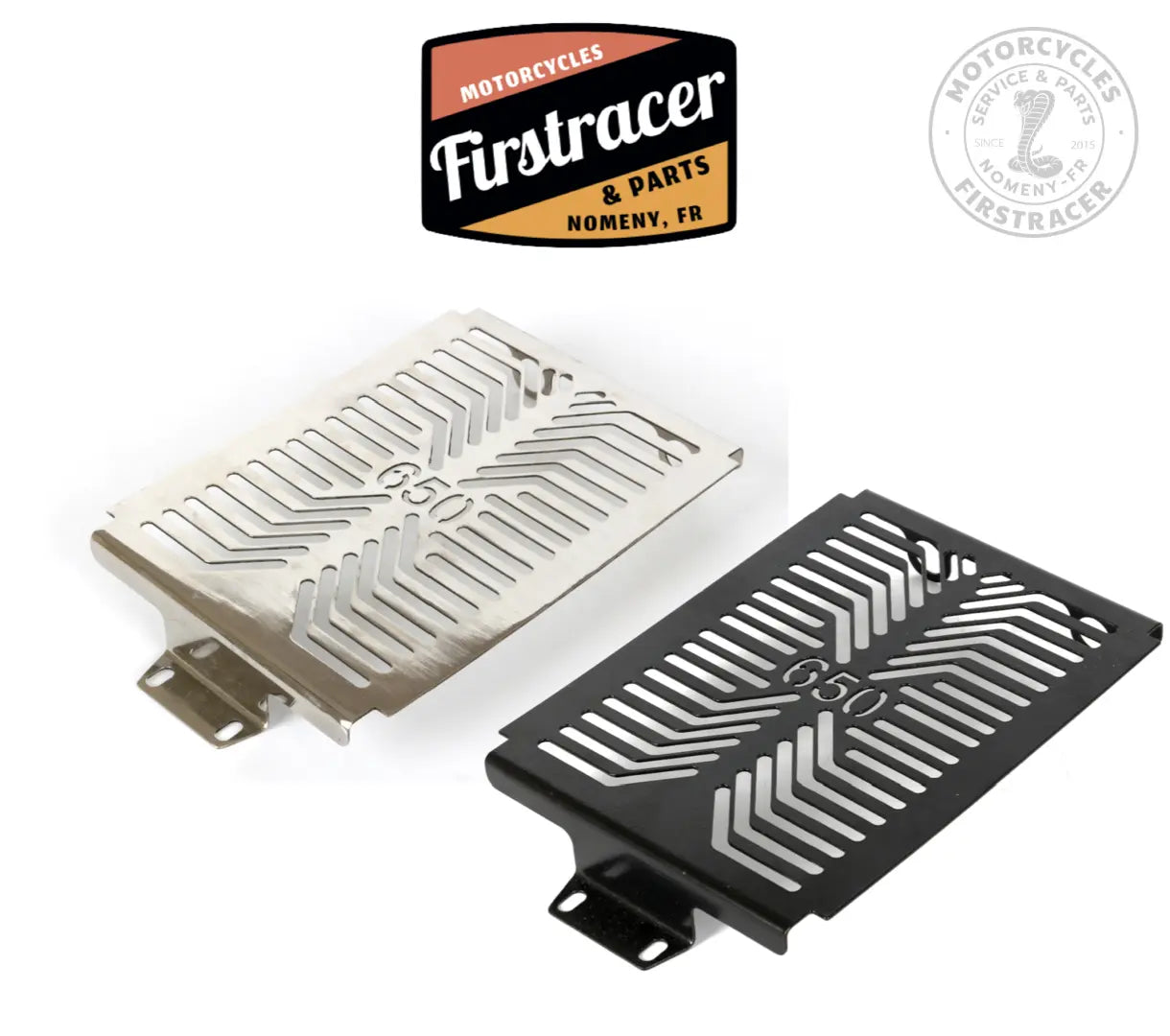 Protection de radiateur design pour Royal Enfield 650 Twins Firstracer