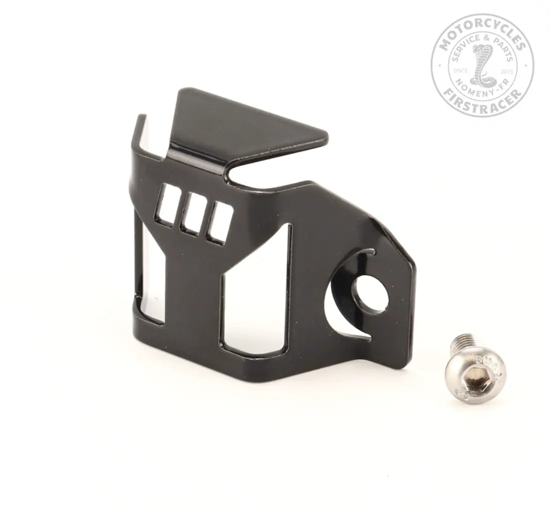 Protection de réservoir de frein arrière – Inox / Noir – Enfield Precision – 650 Bear Firstracer
