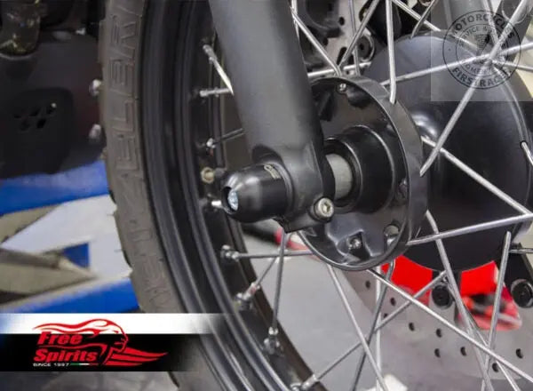 Protections d'Axe de Roue Antérieure pour Triumph New Classic Firstracer