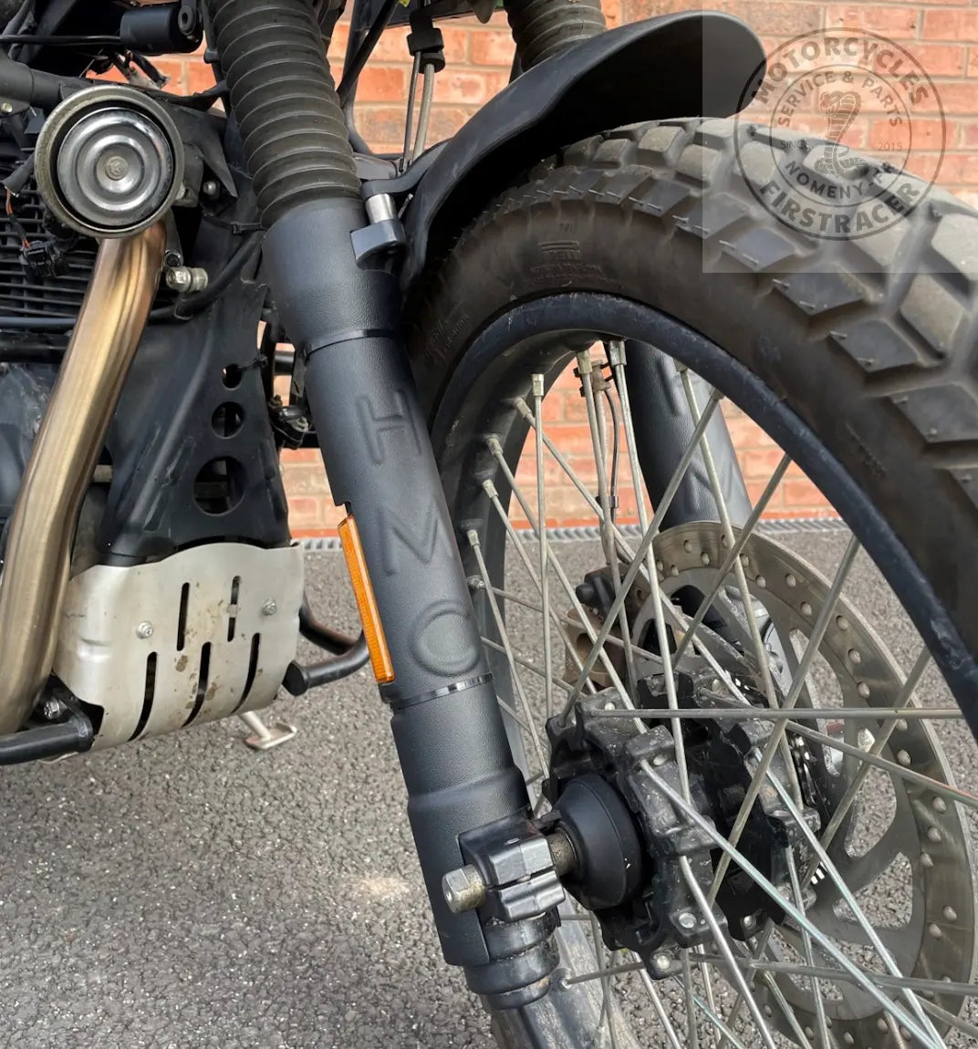 Protections de bas de fourche en polypropylène pour Royal Enfield Himalayan 410 Firstracer