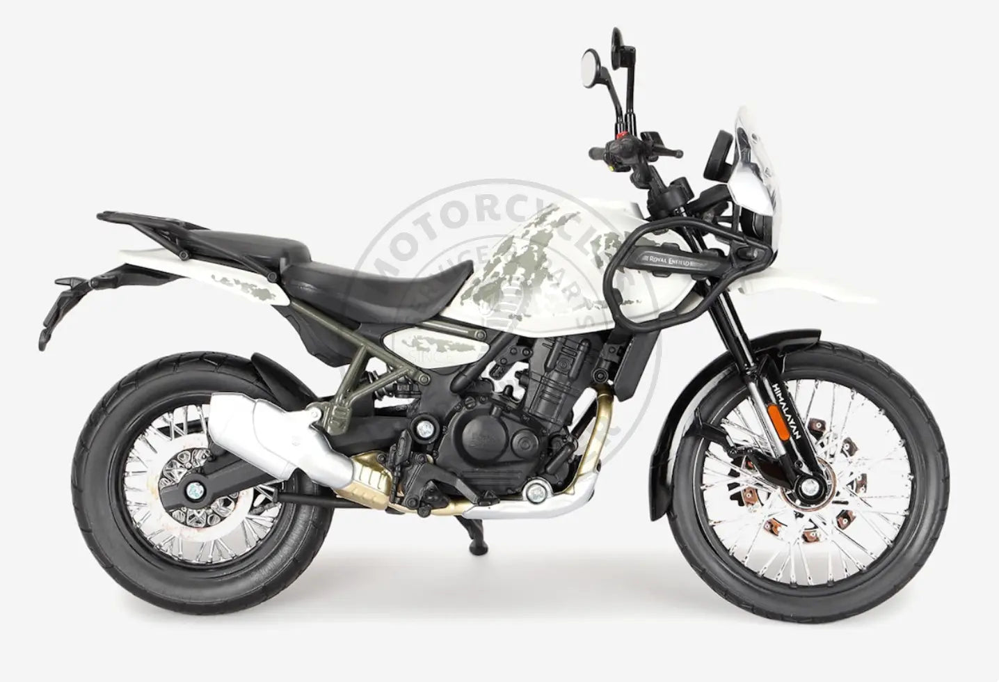 ROYAL ENFIELD HIMALAYAN 450 – MODÈLE RÉDUIT 3D KAMET WHITE ÉCHELLE 1:12 Firstracer