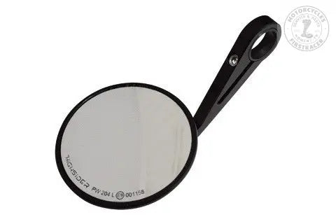 Rétroviseur bout de guidon aluminium noir anodisé rond Firstracer
