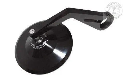 Rétroviseur bout de guidon aluminium noir anodisé rond Firstracer