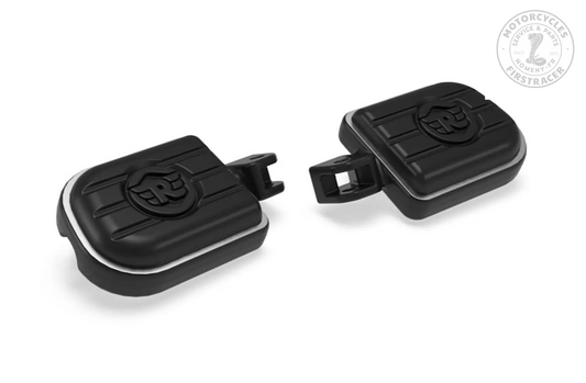 Repose-pieds Passager Deluxe Noir pour Royal Enfield Super Meteor 650 Firstracer
