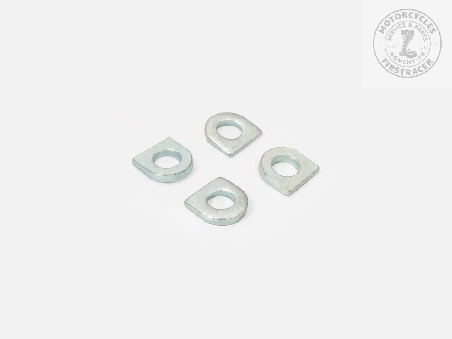 Rondelles tronquées en acier inoxydable - Pour repose-pied gauche - Royal Enfield Interceptor 650 Firstracer