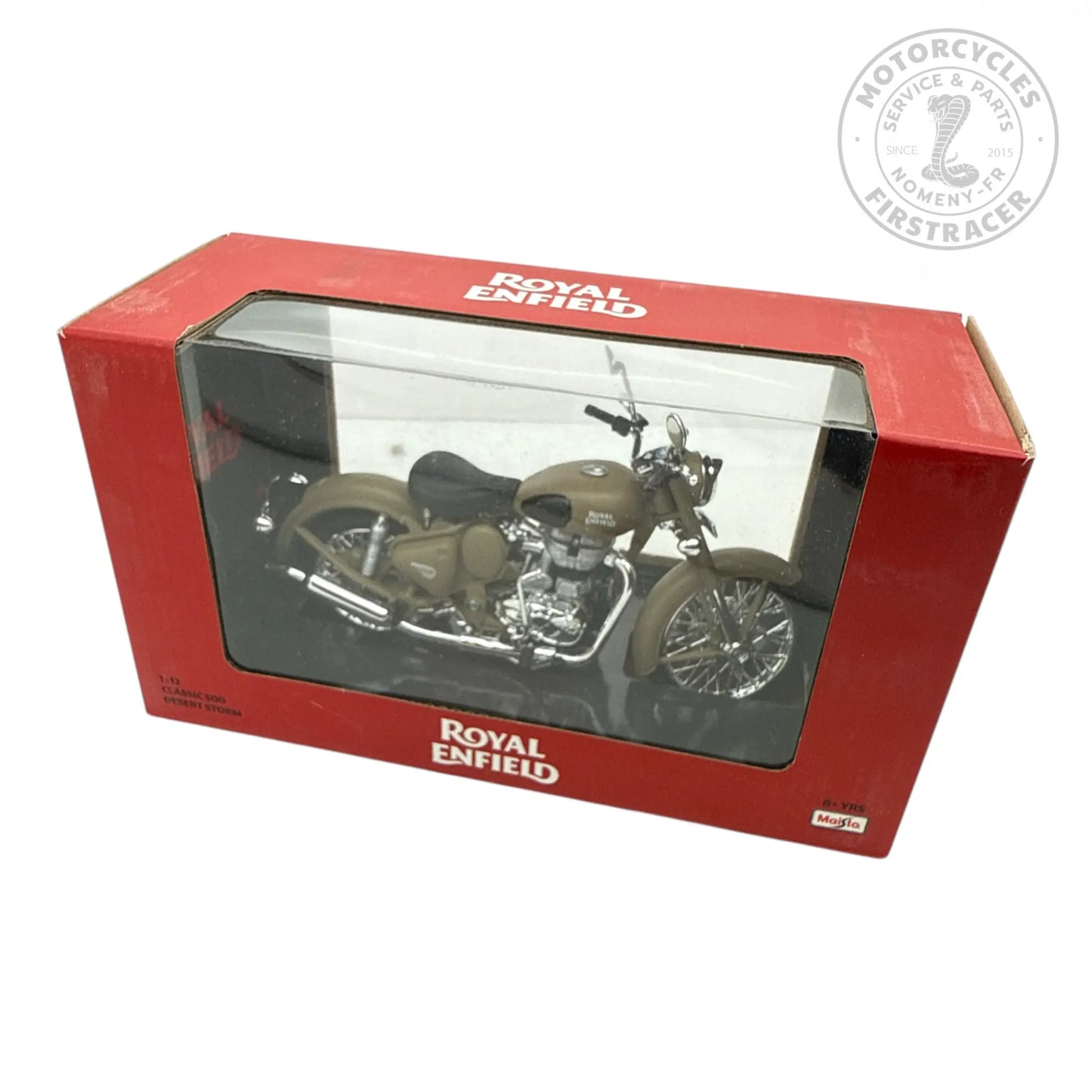Royal Enfield Classic Desert Storm – Modèle réduit 1:12 Firstracer
