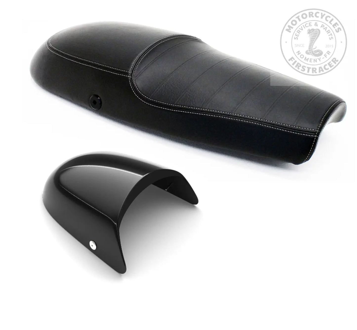 SELLE TOURING DUALE + COQUE DE SELLE - Royal Enfield 650 Interceptor / 650 Continental GT Firstracer