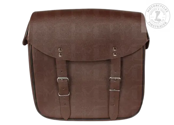 Sacoche Latérale en Cuir, Marron pour Royal Enfield Classic Firstracer