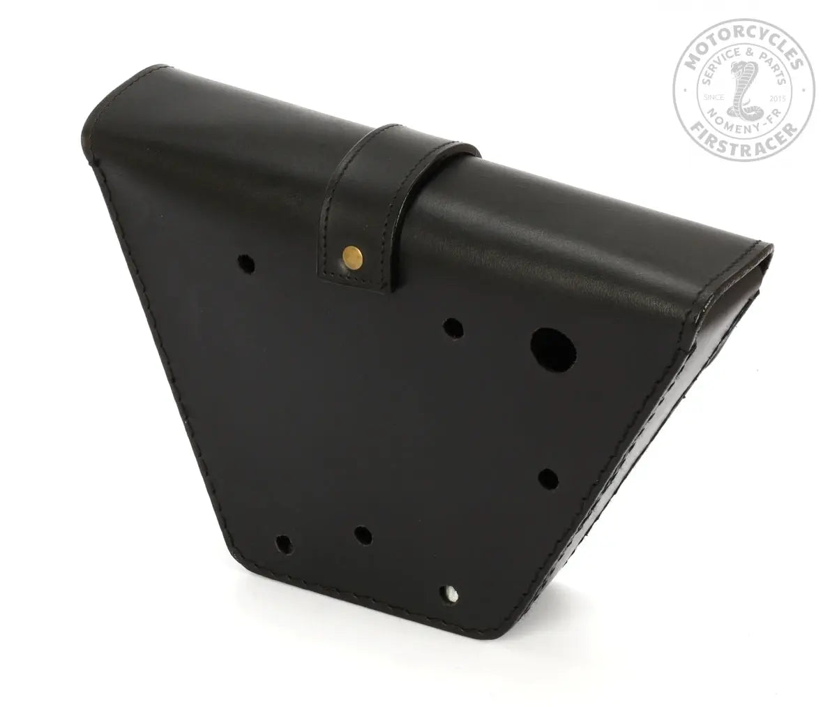 Sacoche en Cuir Noir pour Cache Latéral Droit - Royal Enfield 650 Interceptor & Continental GT Firstracer