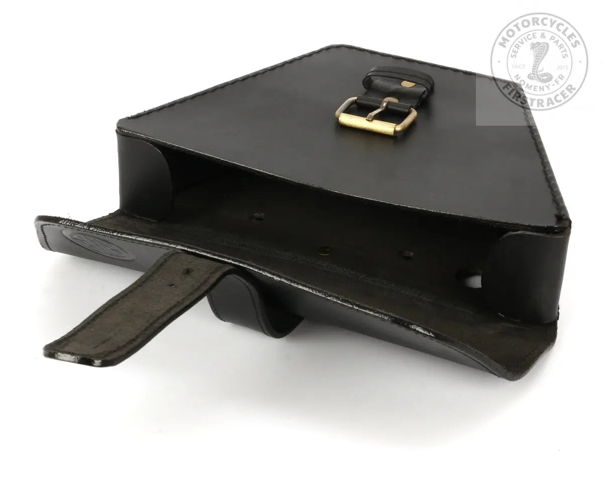 Sacoche en Cuir Noir pour Cache Latéral Droit - Royal Enfield 650 Interceptor & Continental GT Firstracer