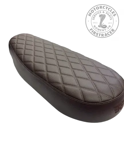 Selle Marron Losanges RE Interceptor et Continental GT 650 Firstracer