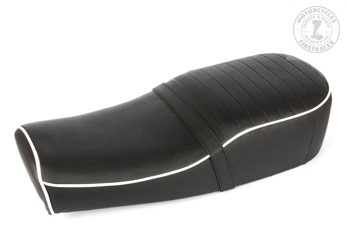 Selle Royal Enfield Noire avec Lisere Blanc Firstracer