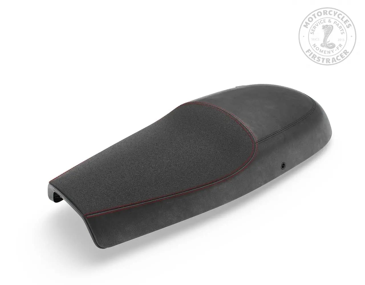 Selle noire Touring 3D Mesh pour Royal Enfield 650 Twins Firstracer