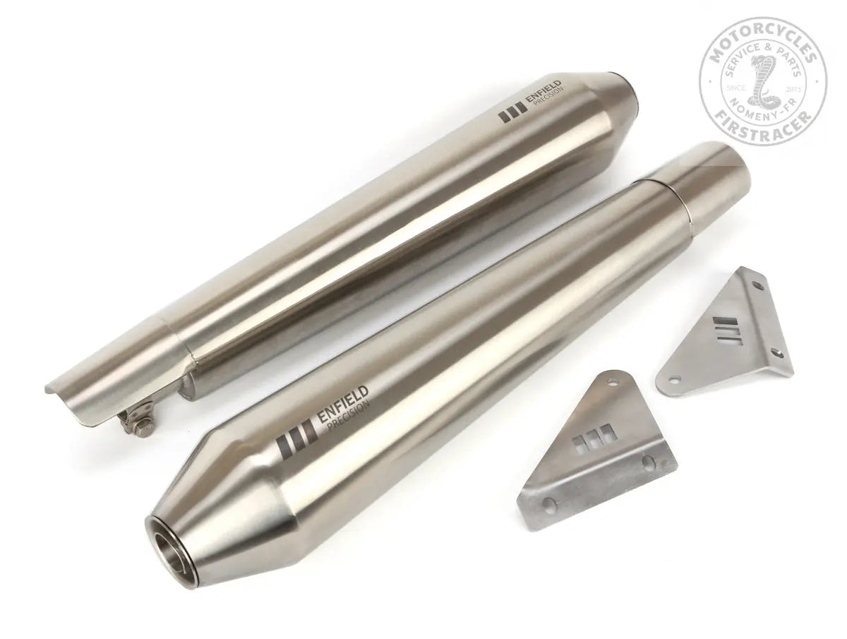 Silencieux Enfield Precision brossé ou poli Super Meteor 650 Firstracer