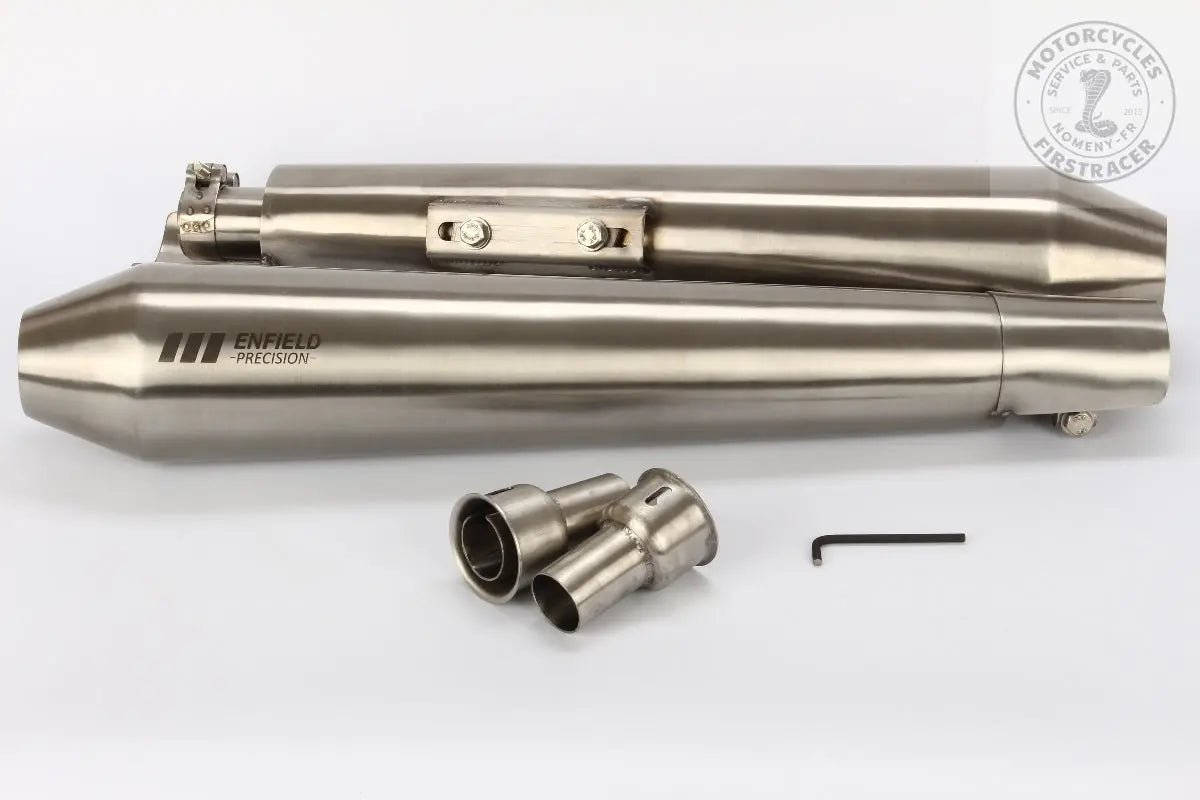 Silencieux Enfield Precision inoxydable Royal Enfield 650 Twins Firstracer