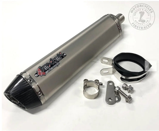 Silencieux Lextek inox pour Royal Enfield Himalayan et Scram Firstracer