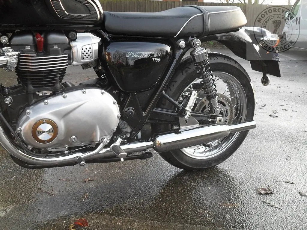 Silencieux Norman Hyde Classic Toga Chrome Triumph Bonneville T100 et T120 Firstracer