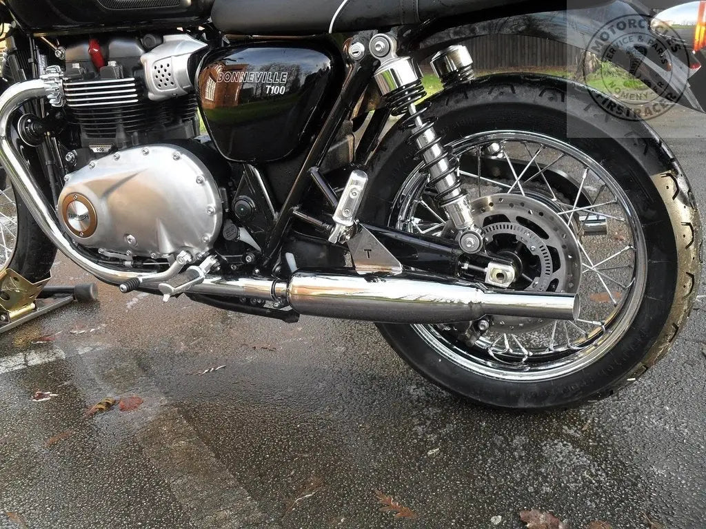 Silencieux Norman Hyde Classic Toga Chrome Triumph Bonneville T100 et T120 Firstracer