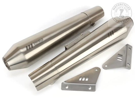 Silencieux courts Enfield Précision inoxydable Super Meteor 650 Firstracer