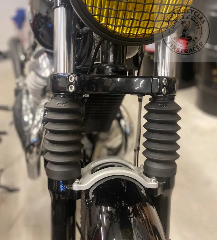 Soufflet de fourche noir résistant Royal Enfield 650 Twins Firstracer