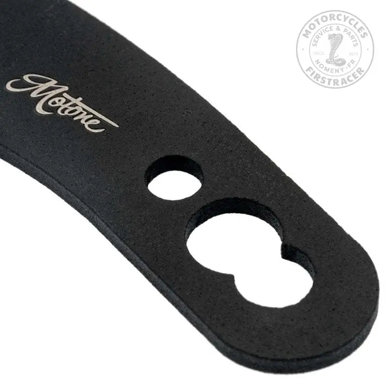 Supports de clignotants universels sur amortisseurs arrière Motone noirs Firstracer