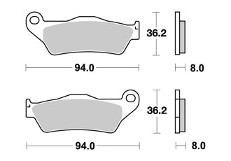 Plaquettes de freins AV ROYAL ENFIELD AP RACING STREET PERFORMANCE Firstracer