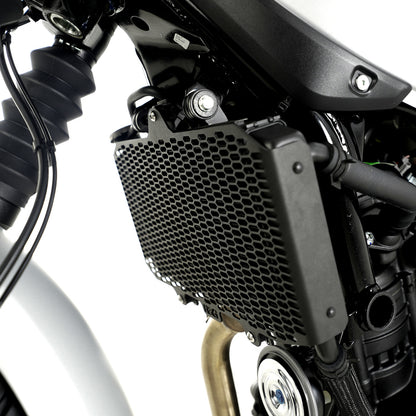 Protection de radiateur R&amp;G Racing Pro noire – Royal Enfield 450 Firstracer
