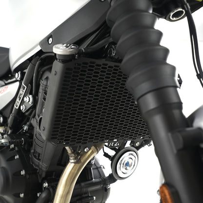 Protection de radiateur R&amp;G Racing Pro noire – Royal Enfield 450 Firstracer