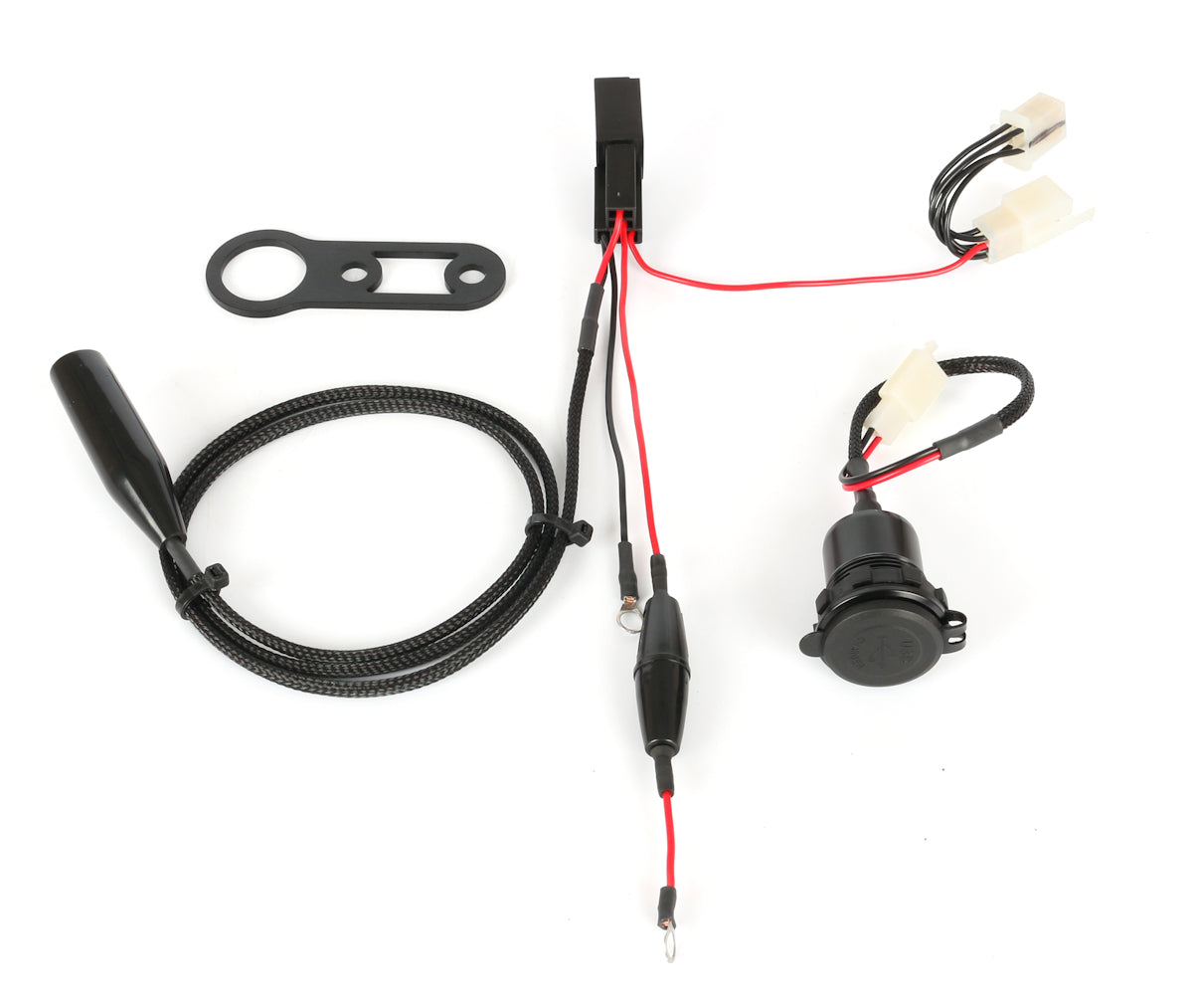 KIT PRISES USB 12V AVEC SUPPORT AU GUIDON POUR ROYAL ENFIELD HIMALAYAN