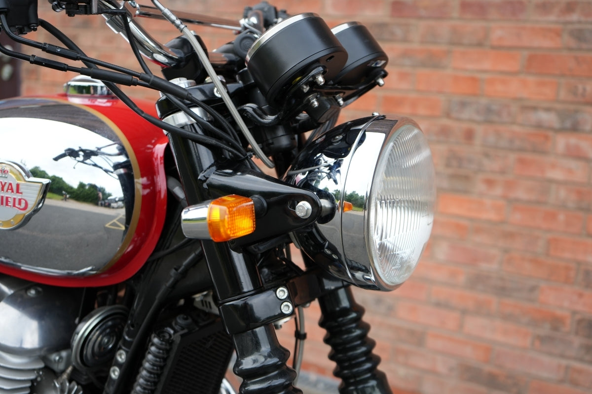 KIT SUPPORT DE PHARE style années 60 pour 650 Interceptor et Continental GT