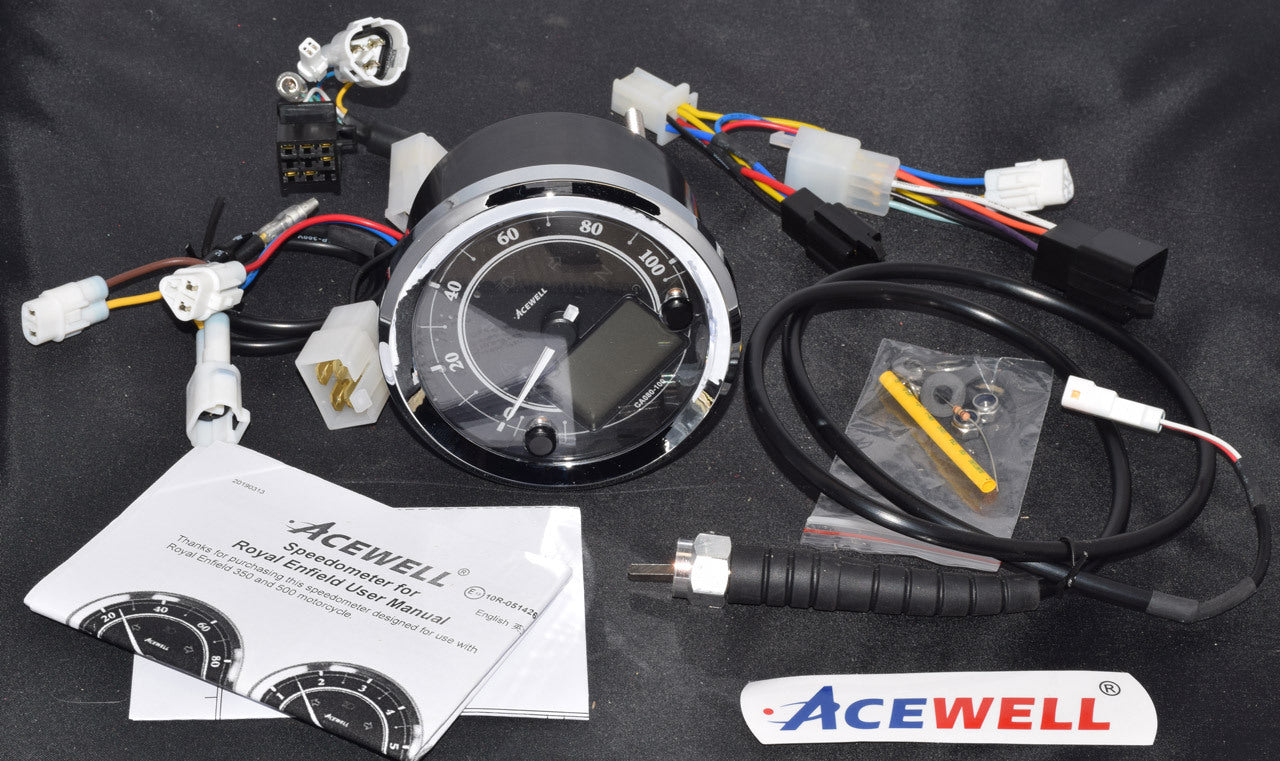 Compteur de vitesse digital Acewell Royal Enfield 350 et 500 jusque 2013