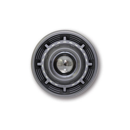 Phare à LED Shin Yo Cyclops noir mat 190mm pour Interceptor / 650 Continental GT