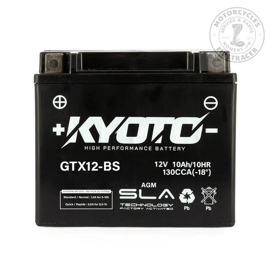 Batterie KYOTO GTX12-BS SLA-AGM – Sans Entretien, Prête à l’Emploi Firstracer