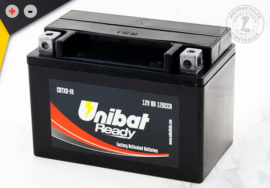 Batterie Unibat CBTX9-FA Royal Enfield Himalayan 410, 450 et Scram Firstracer