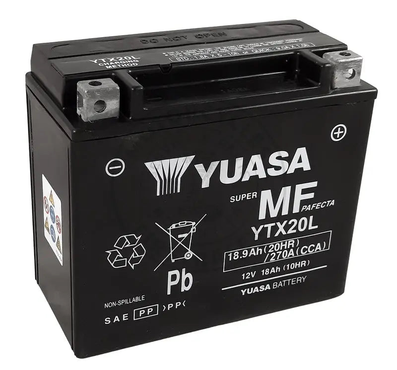 Batterie YUASA YTX20L-FA – Pour sidecars Ural 2005 à 2025 Firstracer