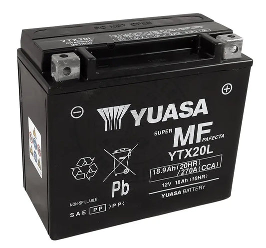 Batterie YUASA YTX20L-FA – Pour sidecars Ural 2005 à 2025 Firstracer